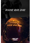 Ride or Die Yazı JDM Motosiklet Kask Etiket Sticker 11x1cm