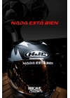Nada Está Bien / Hiçbir Şey Yolunda Değil Yazı JDM Motosiklet Kask Etiket Sticker 12x1cm