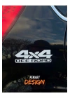 4X4 Off Road JDM Araba Motosiklet Cam Etiket Sticker 18x5 CM