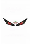 RKS R250 2023 UYUMLU FAR STİCKER KIRMIZI GÖZ