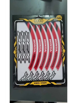 M POWER KIRMIZI HONDA PCX UYUMLU 1 SET JANT ŞERİDİ