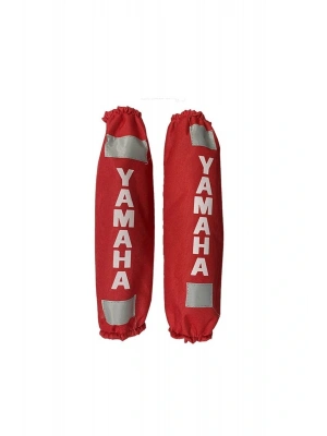 Arka Amortisör Kılıfı Reflektörlü Yamaha Kırmızı Beyaz (29 X 7 Cm)