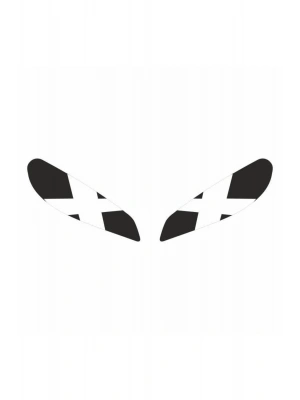 Cf Moto 250 Sr 2020 - 2024 Uyumlu Far Sticker X Beyaz