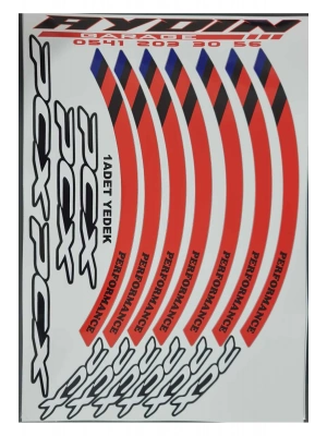 HONDA PCX JANT ŞERİDİ KIRMIZI 1 TAKIM