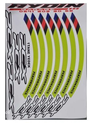 HONDA PCX JANT ŞERİDİ YEŞİL uyumlu