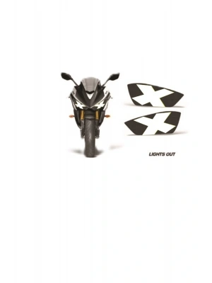Yamaha R25 Uyumlu Far Sticker Far Içi Göz Sticker R25 Sticker BEYAZ X