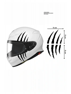Motorsiklet Kask Pençe Sticker 9x16 cm