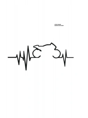 Motor Sticker, Motorsiklet Sticker 18X8 CM Uyumlu