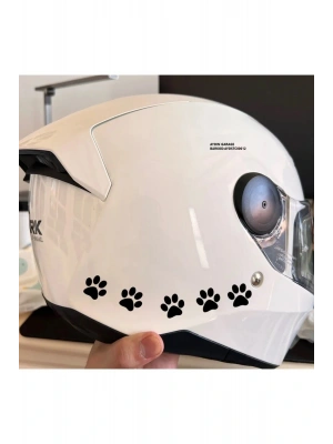 Kedi Patisi Motorsiklet, Laptop, Kask, Araba Sticker 8li Uyumlu