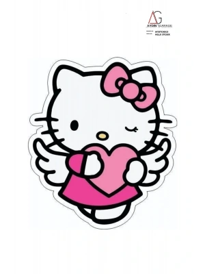Helo Kiti Kalpli Motorsiklet, Laptop, Kask, Araba Sticker 14x14 Cm