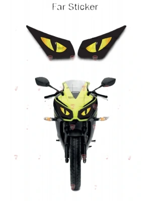 CF Moto 450SR Far Turuncu Göz Sticker Etiket Modeli