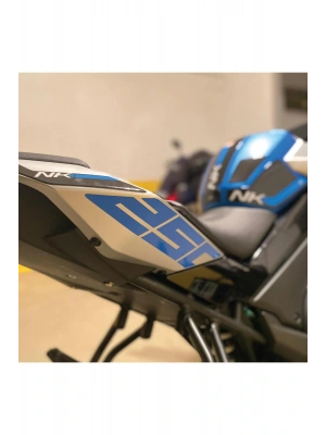 CF Moto NK250 Arka Kuyruk Altı 250 Sticker Etiket Mavi