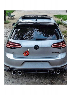 Boğa Araba, Motorsiklet, Kask, Laptop, Cam Sticker 13x11 Cm