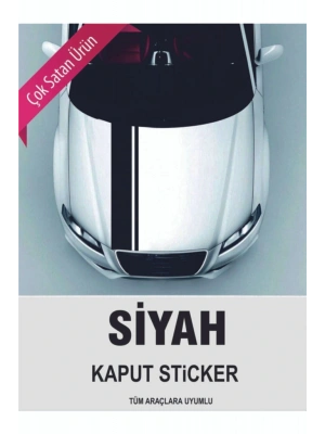 Master Desıgn Dennison Sticker Ön Kaput Siyah 068