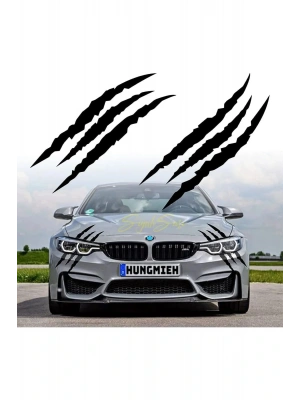 Pençe Uyumlu Araba Araç Oto Sticker Etiket Folyo