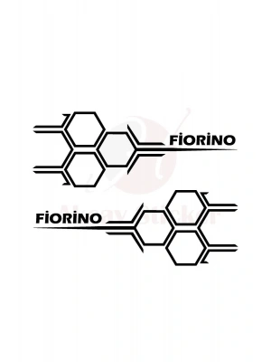 30cm X 11cm Fiorino Bal Peteği Sticker Fiat Fiorino Sticker Fiat Oto Sticker Siyah