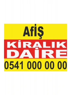 (100 Cm X 150 Cm) Sahibinden Kiralık Daire Branda - Afiş- Pankart