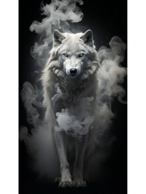 Araba Kapı Direk Kaplama Folyosu beyaz kurt