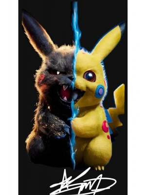 Araba Kapı Direk Kaplama Folyosu pikachu