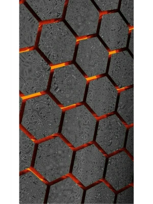 Araba Kapı Direk Kaplama Folyosu ışıklı altıgen