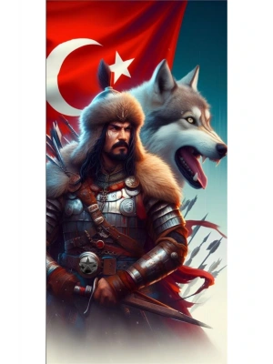 Araba Kapı Direk Kaplama Folyosu kurt ve asker