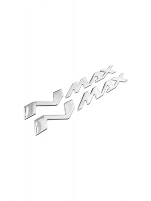 YAMAHA NMAX 2014 - 2025 UYUMLU SELE ALTI METAL YAZI SETİ NİKEL