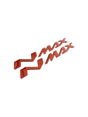 YAMAHA NMAX 2014 - 2025 UYUMLU SELE ALTI METAL YAZI SETİ KIRMIZI