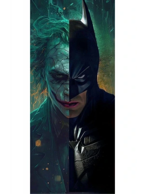 Araba Kapı Direk Kaplama Folyosu Batman ve Joker