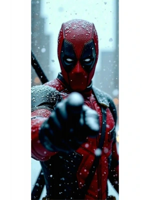 Araba Kapı Direk Kaplama Folyosu Deadpool