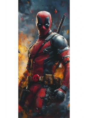 Araba Kapı Direk Kaplama Folyosu Deadpool