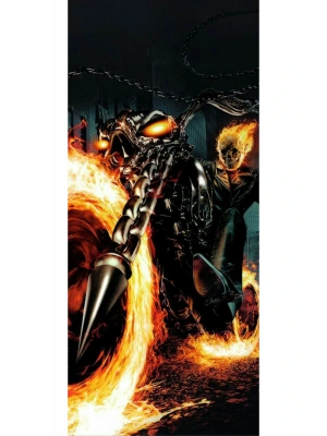 Araba Kapı Direk Kaplama Folyosu Ghost Rider