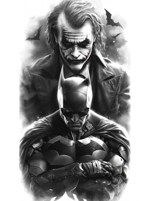 JOKER Kapı Direk Kaplama Folyosu BASKILI STİCKER Sağ-Sol 2 Adet 22*50 CM