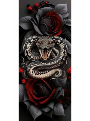 Kapı Direk Kaplama Folyosu BASKILI STİCKER Sağ-Sol 2 Adet 22*50 CM