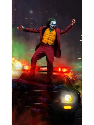 Joker Kapı Direk Kaplama Folyosu BASKILI STİCKER Sağ-Sol 2 Adet 22*50 CM