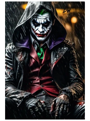 Joker Kapı Direk Kaplama Folyosu BASKILI STİCKER Sağ-Sol 2 Adet 22*50 CM