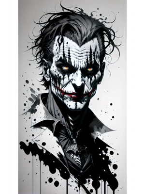 Joker Kapı Direk Kaplama Folyosu BASKILI STİCKER Sağ-Sol 2 Adet 22*50 CM