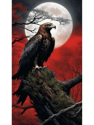 Kartal Kapı Direk Kaplama Folyosu BASKILI STİCKER Sağ-Sol 2 Adet 22*50 CM