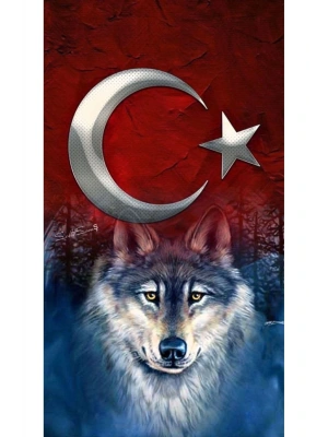 Kurt Kapı Direk Kaplama Folyosu BASKILI STİCKER Sağ-Sol 2 Adet 22*50 CM