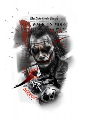 Joker Kapı Direk Kaplama Folyosu BASKILI STİCKER Sağ-Sol 2 Adet 22*50 CM