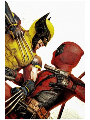 Joker ve Harley Quinn Kapı Direk Kaplama Folyosu BASKILI STİCKER Sağ-Sol 2 Adet 22*50 CM