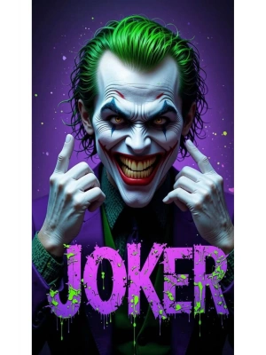 Joker Kapı Direk Kaplama Folyosu BASKILI STİCKER Sağ-Sol 2 Adet 22*50 CM