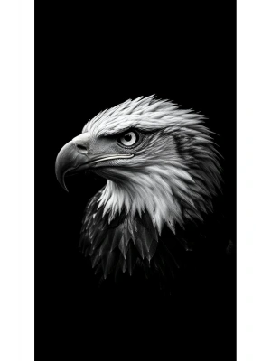 Kartal Kapı Direk Kaplama Folyosu BASKILI STİCKER Sağ-Sol 2 Adet 22*50 CM