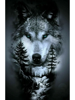 Kurt Kapı Direk Kaplama Folyosu BASKILI STİCKER Sağ-Sol 2 Adet 22*50 CM