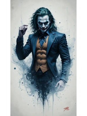 Joker Kapı Direk Kaplama Folyosu BASKILI STİCKER Sağ-Sol 2 Adet 22*50 CM