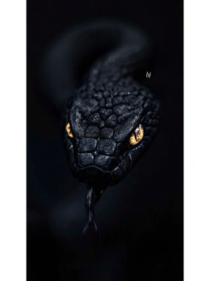 Yılan Kapı Direk Kaplama Folyosu BASKILI STİCKER Sağ-Sol 2 Adet 22*50 CM