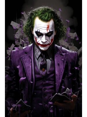 Joker Kapı Direk Kaplama Folyosu BASKILI STİCKER Sağ-Sol 2 Adet 22*50 CM