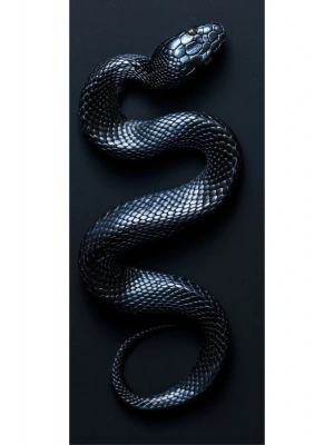 Yılan Kapı Direk Kaplama Folyosu BASKILI STİCKER Sağ-Sol 2 Adet 22*50 CM