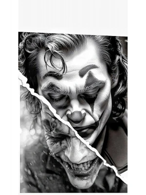 Joker Kapı Direk Kaplama Folyosu BASKILI STİCKER Sağ-Sol 2 Adet 22*50 CM