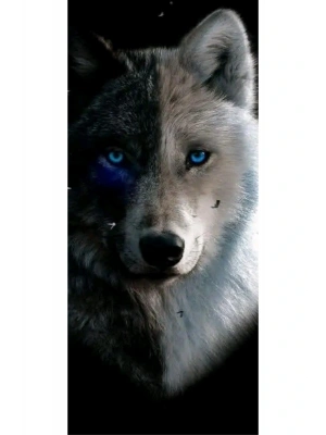 Kurt Kapı Direk Kaplama Folyosu BASKILI STİCKER Sağ-Sol 2 Adet 22*50 CM