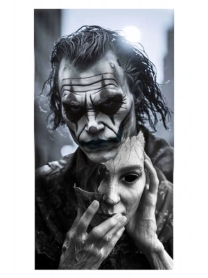 Joker Kapı Direk Kaplama Folyosu BASKILI STİCKER Sağ-Sol 2 Adet 22*50 CM